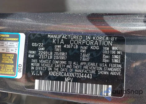 2022 Kia Seltos Ex from USA, damaged, VIN KNDERCAAXN7334443